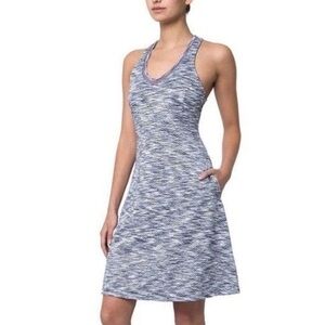 MPG Blue Gray Athletic Dress Built in Bra‎ Racerback Women's Size XL